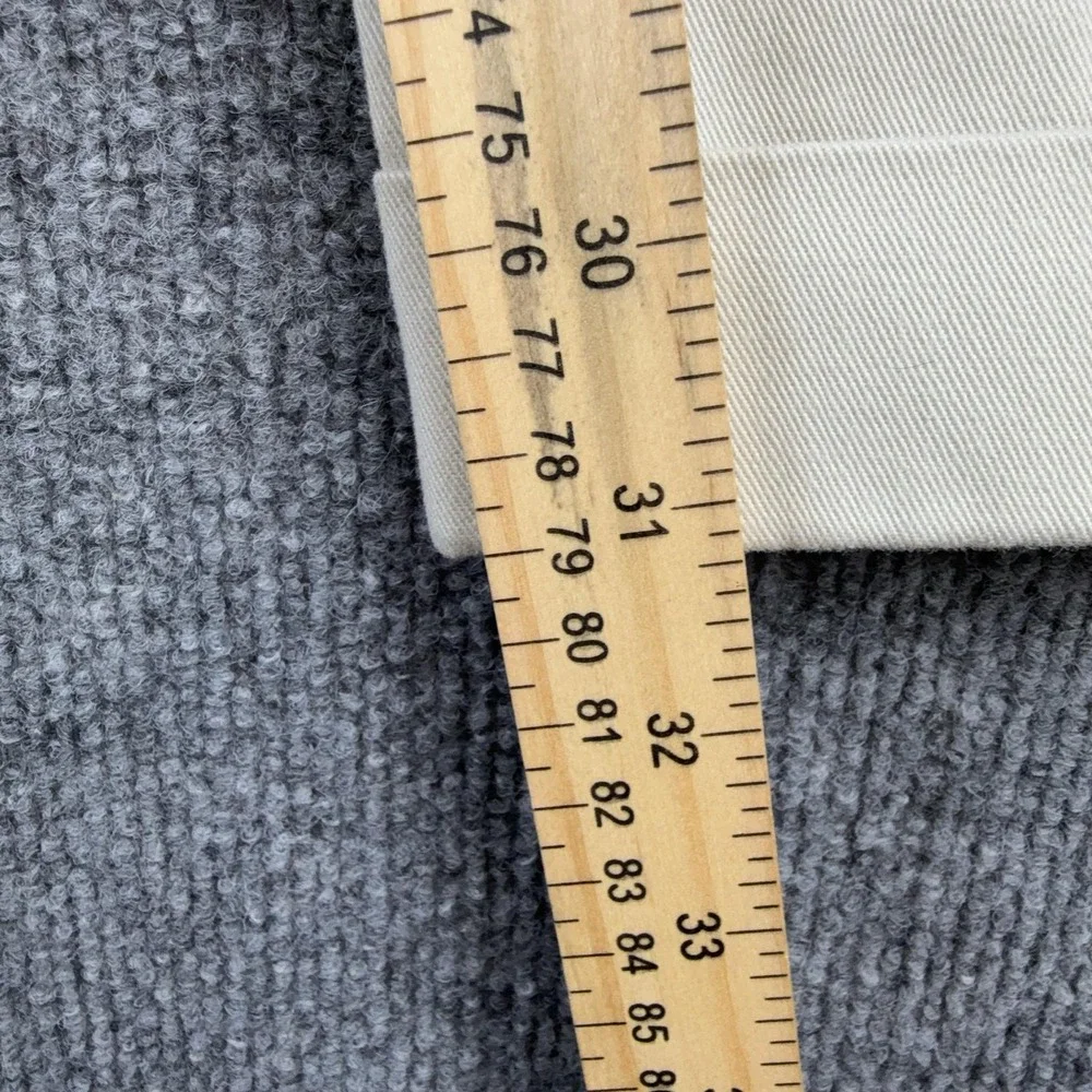 Polo Ralph Lauren Pants Mens 36x31 Beige Pleated Chino Cotton Cuffed Regular Fit